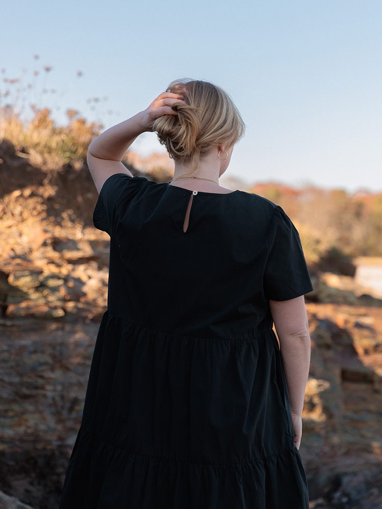 Chalet Tiered Dress Cotton Linen