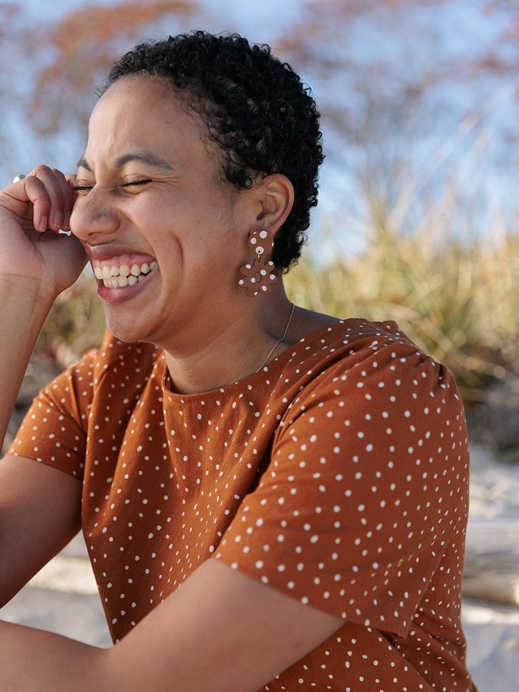 Chalet Tiered Dress Cotton Linen